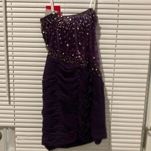 JVN Sparkling Purple Kids Formal Dress